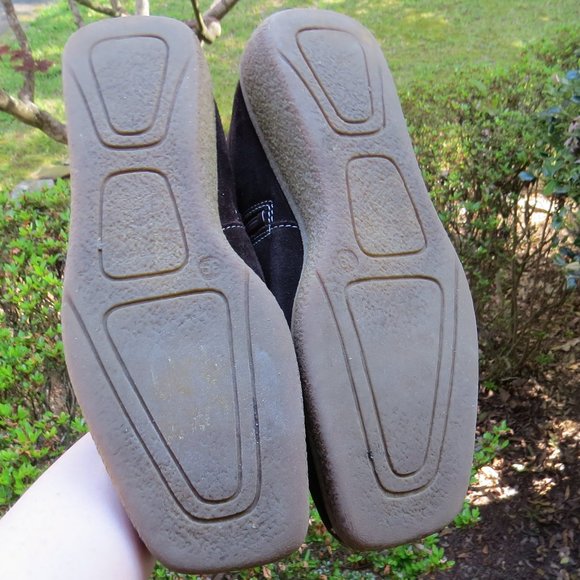 Vintage Gattino Leather Boots - Size 39 - Brown - Contrast Stitching - Suede - Picture 8 of 16